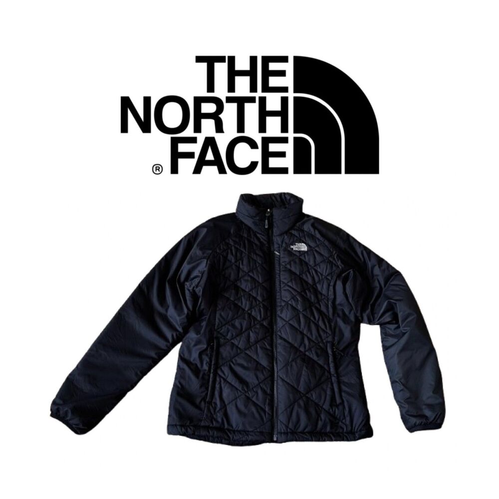 SZ L North Face Women's PrimaLoft Insulated Diamond-Quilt Jacket in Black